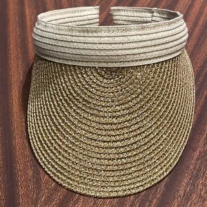 Italian Straw Sun Visor